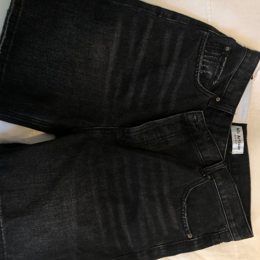 Criss-Cross Denim Shorts